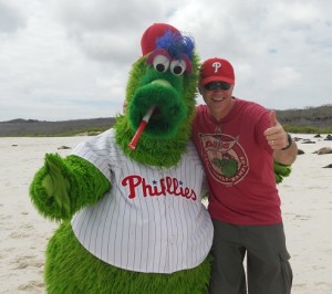 The Phanatic and his "best friend" Dave Raymond